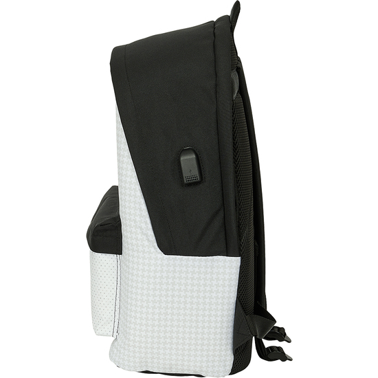 MOCHILA DOBLE PARA PORTATIL 15,6"+USB REAL MADRID 1ª EQUIP. 24/25 image 2