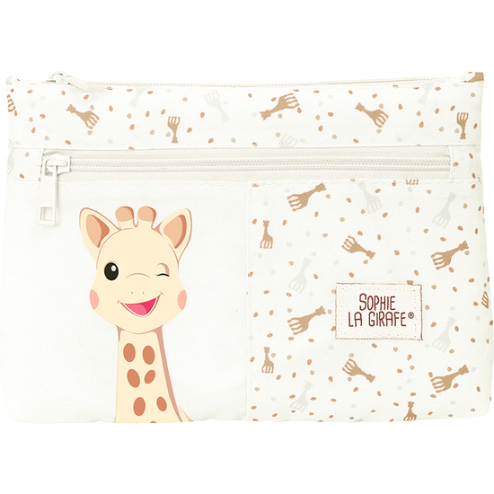 PORTATODO GDE. 2 CREMALLERAS SOPHIE LA GIRAFE HONEY image 0