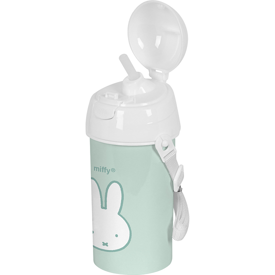 BOTELLA 500ML APERTURA AUTOM. CON PAJITA MIFFY "MENTA" image 1