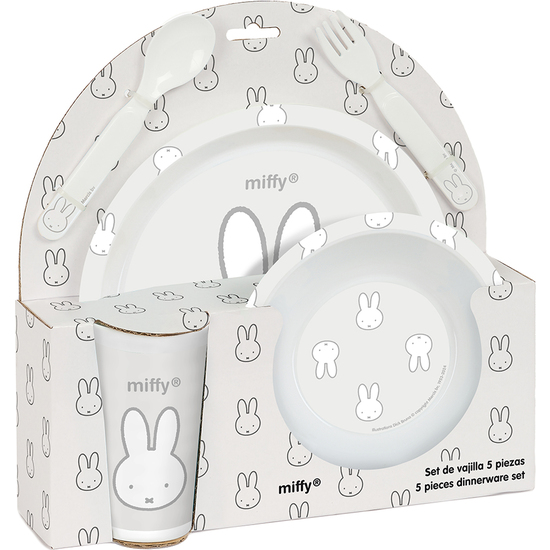 SET DE PLATOS, CUBIERTOS Y VASO MIFFY "NIEBLA" image 6