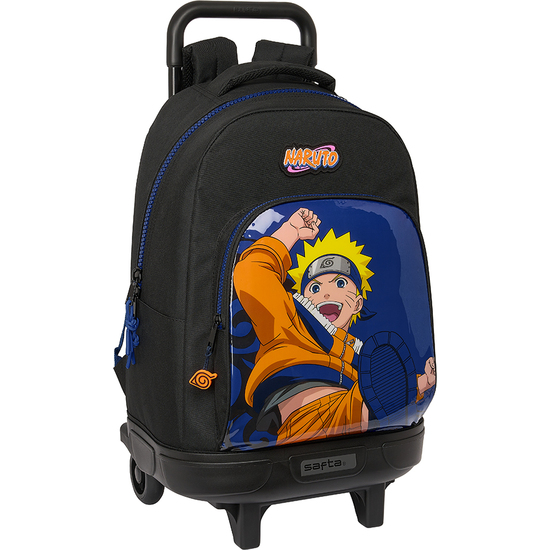 MOCHILA GDE. C/RUEDAS COMPACT EXTRAIBLE NARUTO "NINJA" image 0