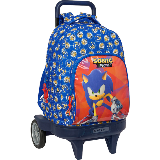 MOCHILA GDE. C/RUEDAS COMPACT EVOL. EXT. SONIC "PRIME" image 0