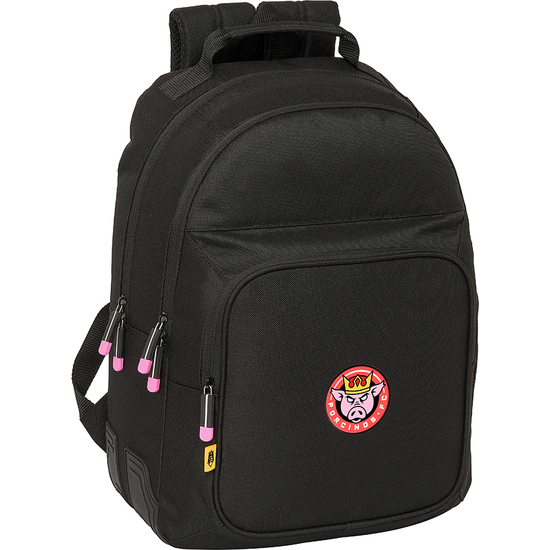 MOCHILA DOBLE ADAPT.CARRO KINGS LEAGUE "PORCINOS" image 0