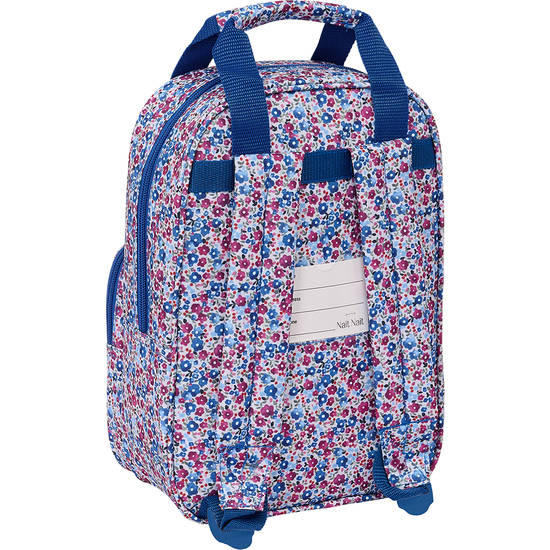 MOCHILA INFANTIL NAIT NAIT "FLORES COIMBRA AZUL" image 1