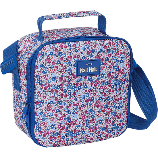 BOLSA TÉRMICA CUADRADA NAIT NAIT "FLORES COIMBRA AZUL" image 0