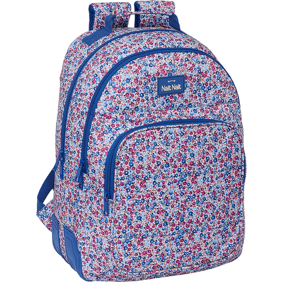 MOCHILA GRANDE "FLORES COIMBRA AZUL" image 0