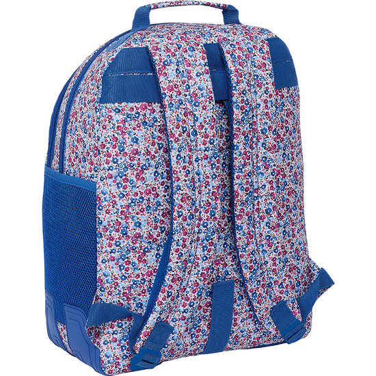 MOCHILA GRANDE "FLORES COIMBRA AZUL" image 1