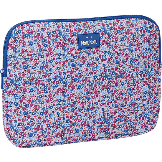 FUNDA PARA PORTATIL 14 "FLORES COIMBRA AZUL" image 0