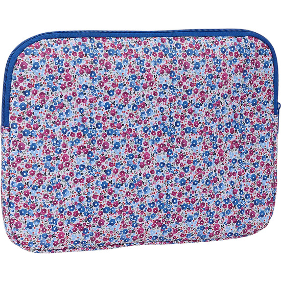 FUNDA PARA PORTATIL 14 "FLORES COIMBRA AZUL" image 1