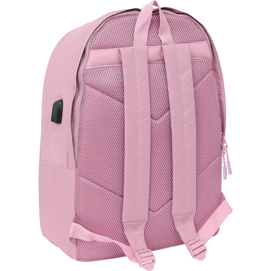 MOCHILA DOBLE PARA PORTATIL 15,6"+USB MUNICH BASICOS "ROSA" image 1