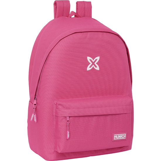 MOCHILA DOBLE PARA PORTATIL 15,6"+USB MUNICH BASICOS "FUCSIA" image 0