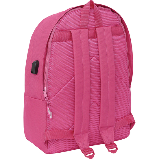 MOCHILA DOBLE PARA PORTATIL 15,6"+USB MUNICH BASICOS "FUCSIA" image 1