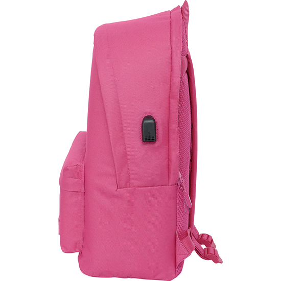 MOCHILA DOBLE PARA PORTATIL 15,6"+USB MUNICH BASICOS "FUCSIA" image 2