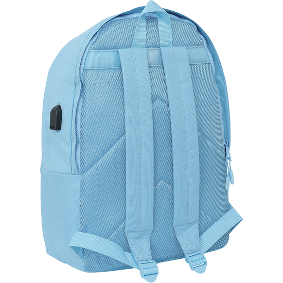 MOCHILA DOBLE PARA PORTATIL 15,6"+USB MUNICH BASICOS "AZUL" image 1