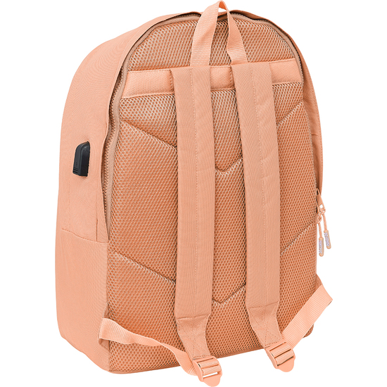 MOCHILA DOBLE PARA PORTATIL 15,6"+USB MUNICH BASICOS "PEACH" image 1