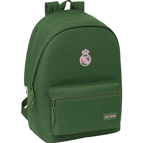 MOCHILA DOBLE PARA PORTATIL 15,6"+USB REAL MADRID CHICA CAQUI image 0