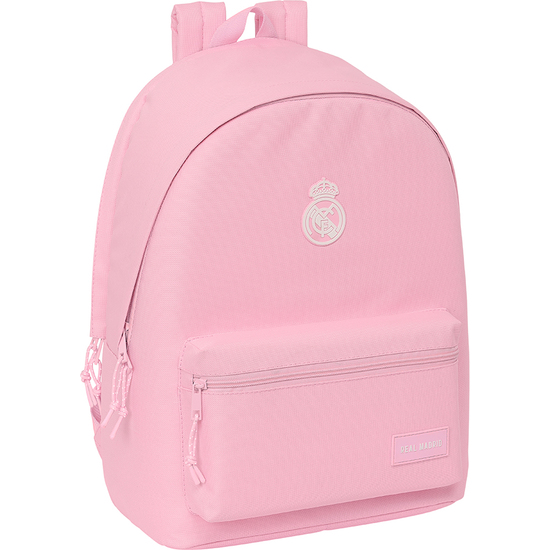 MOCHILA DOBLE PARA PORTATIL 15,6"+USB REAL MADRID CHICA ROSA image 0