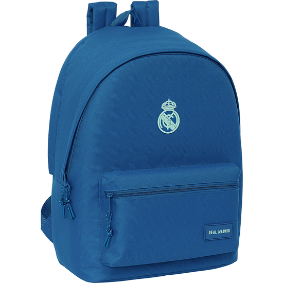 MOCHILA DOBLE PARA PORTATIL 15,6"+USB REAL MADRID CHICA AZUL image 0