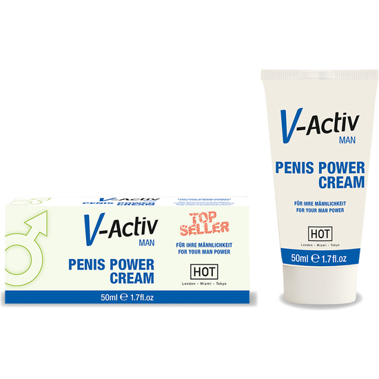 HOT V-ACTIV MEN PENIS POWER CREAM image 0