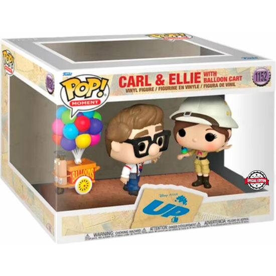FIGURA POP DISNEY PIXAR UP CARL &#38; ELLIE WITH BALLOON CART EXCLUSIVE image 0