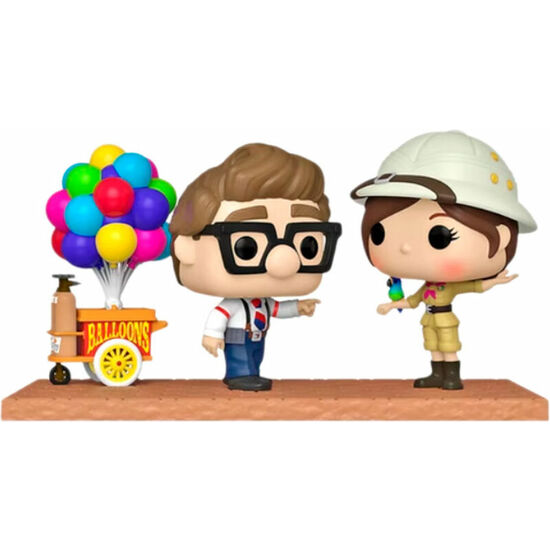 FIGURA POP DISNEY PIXAR UP CARL &#38; ELLIE WITH BALLOON CART EXCLUSIVE image 1