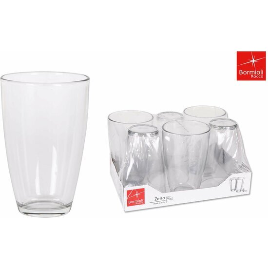 SET 6 GLASSES 430CC ZENO image 0