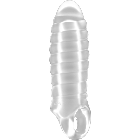 NO.36 - STRETCHY THICK PENIS EXTENSION - TRANSLUCENT image 0