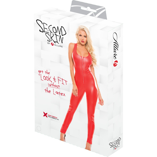 SEDUCTIVELY CATSUIT RED image 1