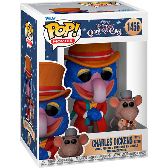 FIGURA POP DISNEY THE MUPPET CHRISTMAS CAROL CHARLES DICKENS WITH RIZZO image 1