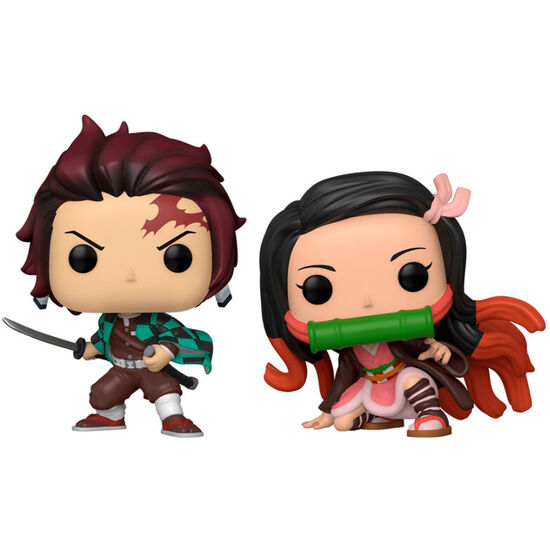 BLISTER 2 FIGURAS POP DEMON SLAYER KIMETSU NO YAIBA TANJIRO & NEZUKO EXCLUSIVE image 1