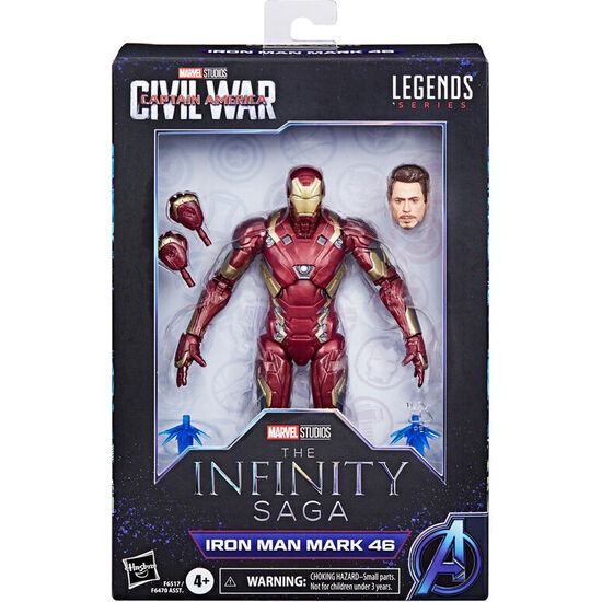 FIGURA IRON MAN MARK 46 CAPITAN AMERICA CIVIL WAR THE INFINITY SAGA MARVEL 15CM image 1