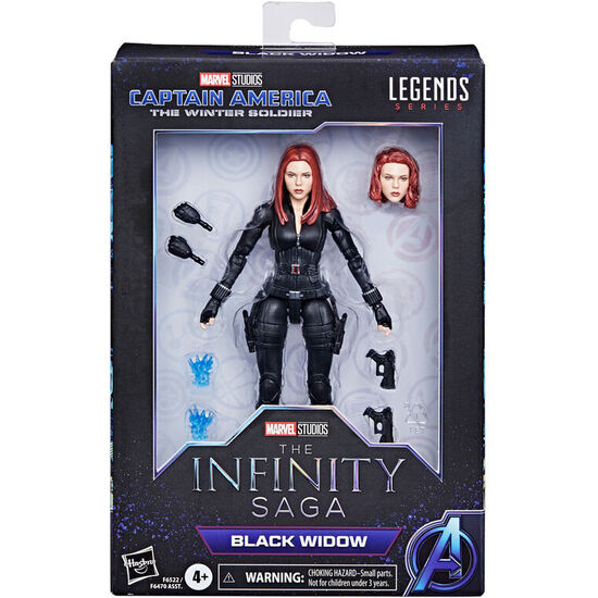 FIGURA BLACK WIDOW CAPITAN AMERICA THE WINTER SOLDIER THE INFINITY SAGA MARVEL 15CM image 1