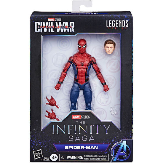 FIGURA SPIDERMAN CAPITAN AMERICA CIVIL WAR THE INFINITY SAGA MARVEL 15CM image 1