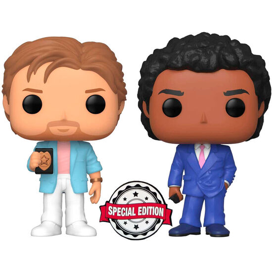SET 2 FIGURAS POP MIAMI VICE CROCKETT AND TUBBS EXCLUSIVE image 0