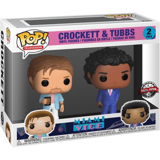 SET 2 FIGURAS POP MIAMI VICE CROCKETT AND TUBBS EXCLUSIVE image 1