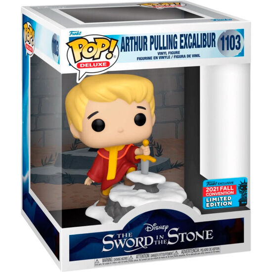 FIGURA POP DELUXE DISNEY LA ESPADA EN LA PIEDRA ARTHUR PULLING EXCALIBUR EXCLUSIVE image 1