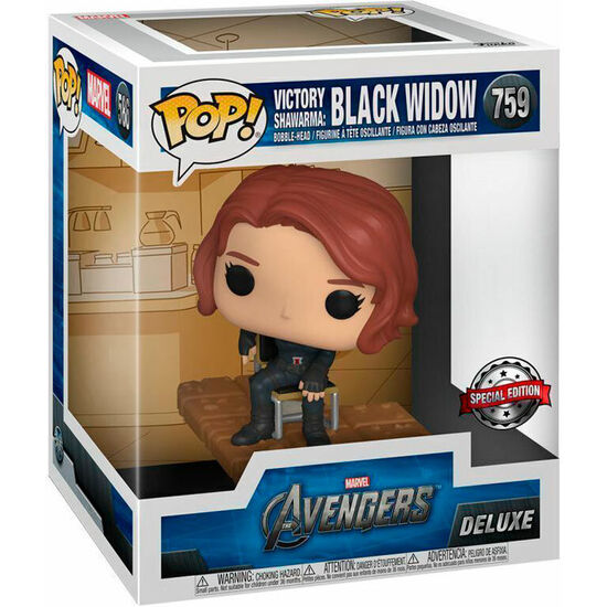 FIGURA POP DELUXE MARVEL LOS VENGADORES AVENGERS BLACK WIDOW EXCLUSIVE image 0