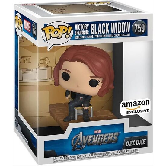 FIGURA POP DELUXE MARVEL LOS VENGADORES AVENGERS BLACK WIDOW EXCLUSIVE image 2