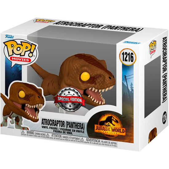 FIGURA POP JURASSIC WORLD 3 ATROCIRAPTOR PANTHERA EXCLUSIVE image 0