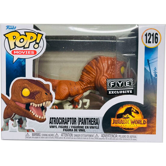 FIGURA POP JURASSIC WORLD 3 ATROCIRAPTOR PANTHERA EXCLUSIVE image 2