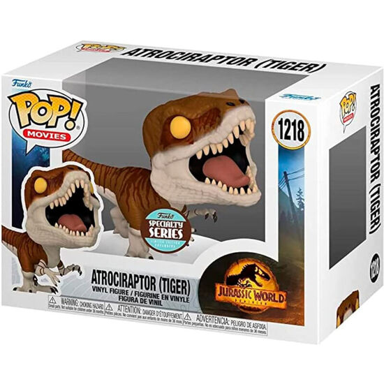 FIGURA POP JURASSIC WORLD 3 ATROCIRAPTOR TIGER EXCLUSIVE image 0