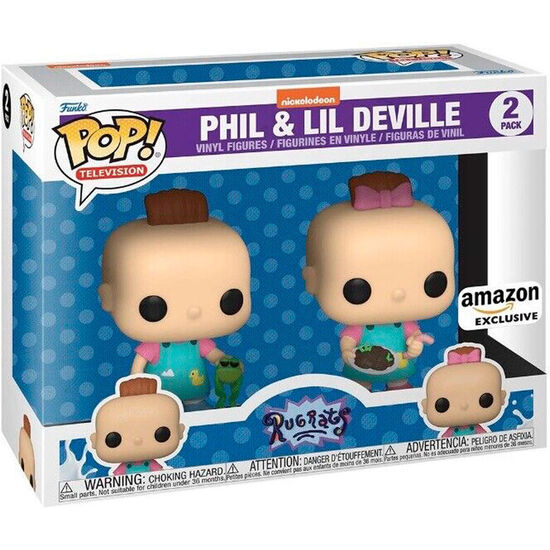 BLISTER 2 FIGURAS POP RUGRATS PHIL & LIL EXCLUSIVE image 0