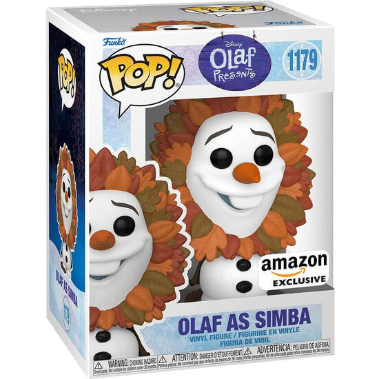 FIGURA POP DISNEY OLAF PRESENT OLAF AS SIMBA EXCLUSIVE image 2