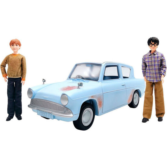 COCHE VOLADOR + FIGURAS HARRY RON HARRY POTTER image 2