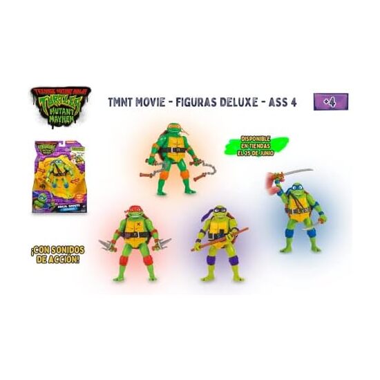 FIGURA DELUXE TORTUGAS NINJA TMNT image 0