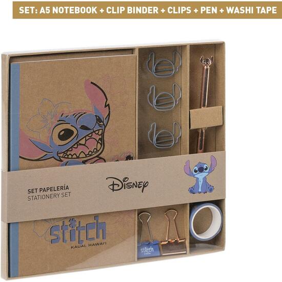 SET DE PAPELERÍA STITCH BLUE image 0