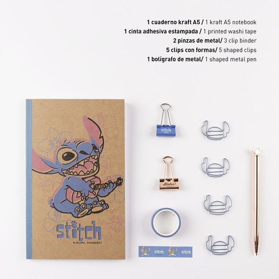 SET DE PAPELERÍA STITCH BLUE image 1