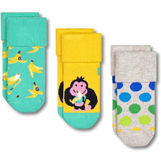 CALCETINES 3PACK IN THE JUNGLE TERRY GIFT SET TALLA 0-6M image 3