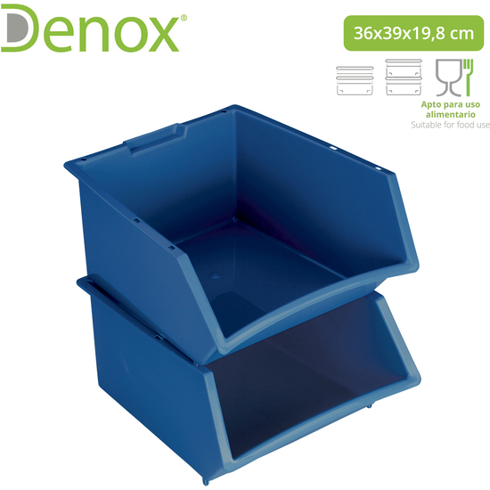CAJA HOGAR GRANDE AZUL image 1