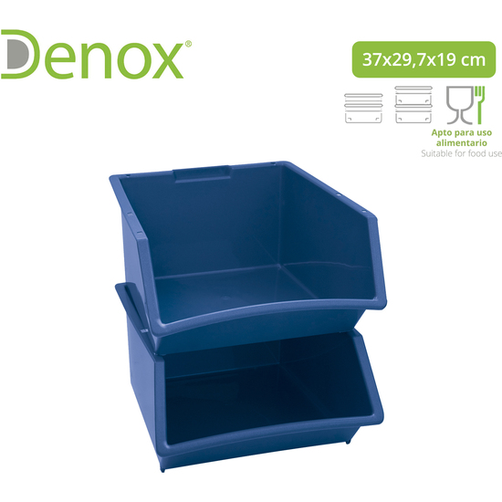 CAJA HOGAR MEDIANA AZUL image 1
